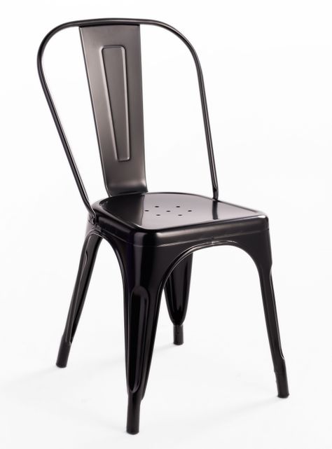 Silla de Bar Metal Tolix Negro-0