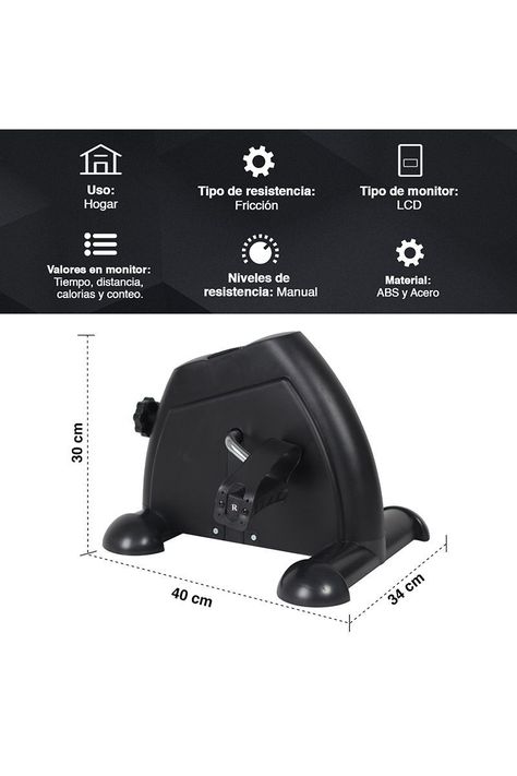 Pedalera Atletis Fit T1.2 Volante Rotación 1KG Negro-2