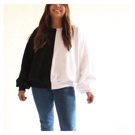 Poleron Bicolor Overize-1