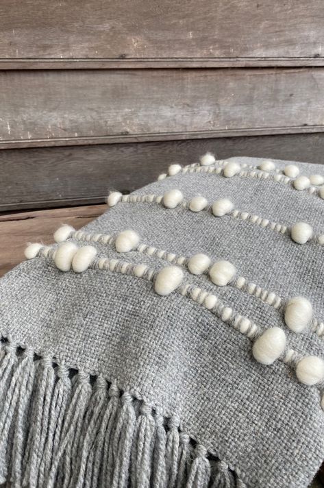 Piecera Vellón Gris tejido a telar | Lana Natural | 2 plazas 80 x 2.20 mt-1