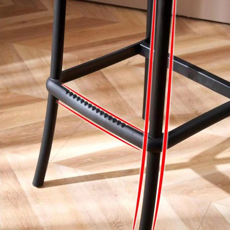 Pack 2 Taburetes Crossback Negro 66 cm| Diseño Moderno y Cómodo-3