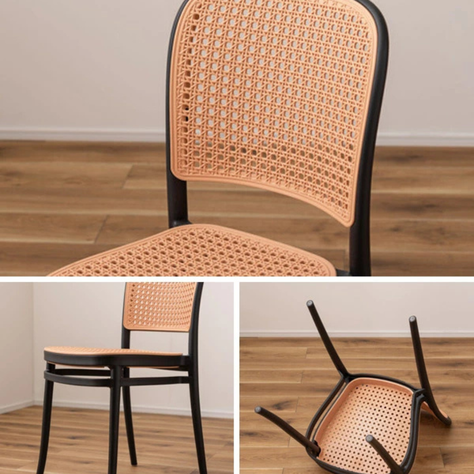 Pack 4 Silla Montana Negra | Resistente para Interior y Exterior-4
