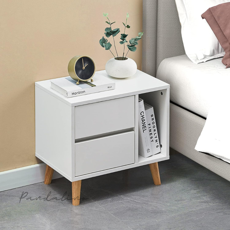 Velador Amber 2 Cajones | Diseño Moderno y Elegante-4