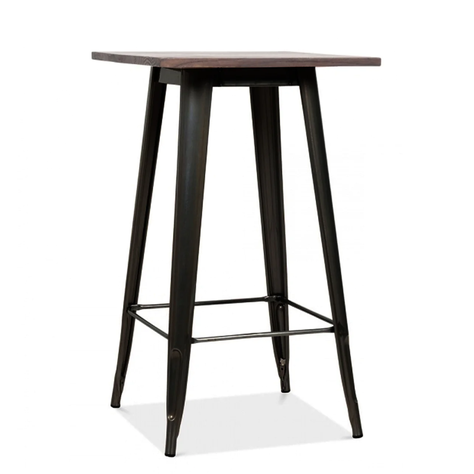 Mesa Tolix Alta 60x60x105 cm | Bar & Restaurantes | Exterior-0