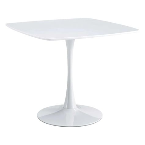 Mesa Tulip cuadrada blanca 90x90  / Pandalino-0