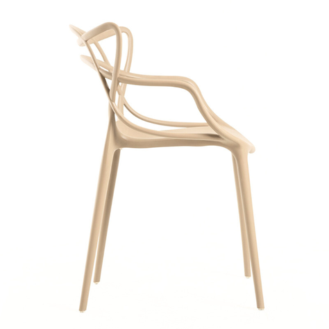Pack 4 Sillas Beige Masters | Ideal Terraza y Interior-3