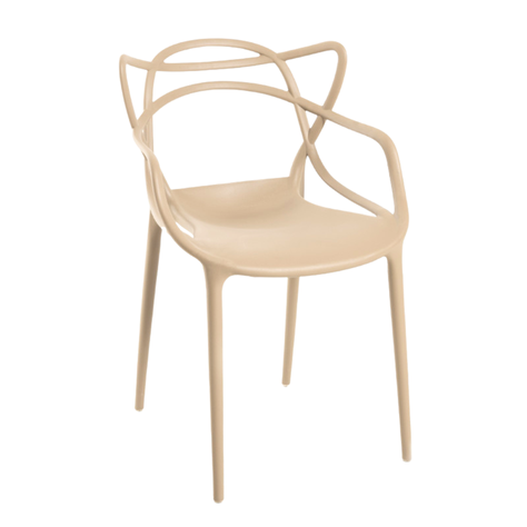 Pack 4 Sillas Beige Masters | Ideal Terraza y Interior-5