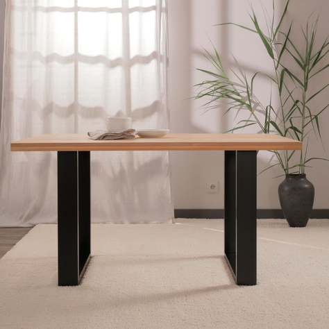 Mesa Rectangular Ámbar Claro 160X90 | Estilo Industrial-3