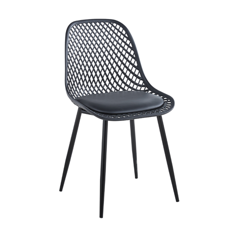 Pack 4 Sillas Grillet Negras | Resistentes y Cómodas | Comedor/Living-6