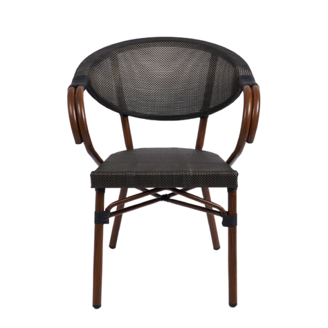 Silla Parisina Lyon Café | Reposabrazos | Resistencia al Aire Libre-0