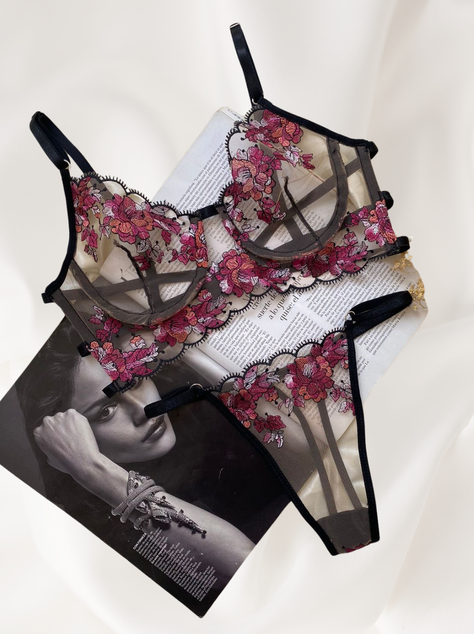 CONJUNTO LENCERIA FIORE 2 PIEZAS SEDUCTORA-0