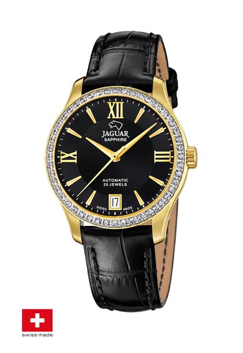 Reloj J999/B Jaguar Swiss Negro Mujer Automático-1