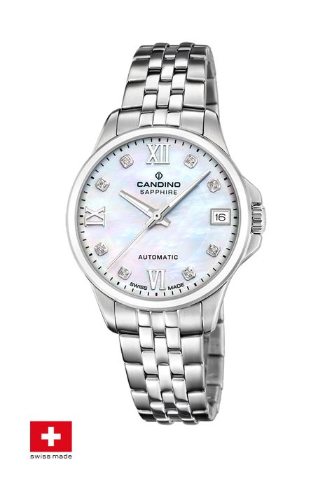 Reloj C4770/1 Candino Swiss Blanco Mujer Automático-1