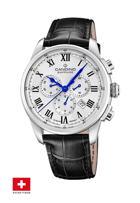 Reloj C4745/4 Candino Swiss Plateado Hombre Couple Classic-1