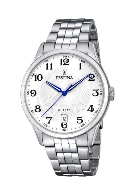 Reloj F20425/1 Festina Blanco Hombre Acero Clasico-0
