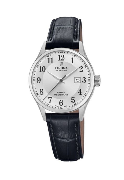 Reloj F20009/5 Festina Swiss Plateado Mujer Swiss Made-0