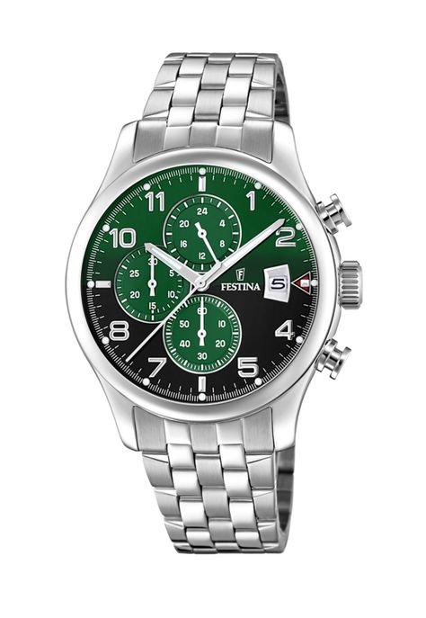 Reloj F20374/7 Festina Verde Hombre Timeless Chronograph-0