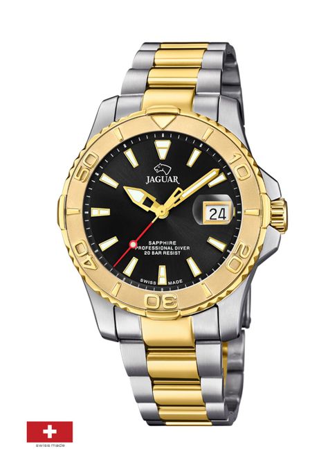 Reloj J970/3 Jaguar Negro Hombre Clair De Lune-1