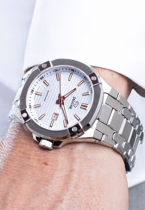Reloj J1009/1 Jaguar Swiss Blanco Hombre Diplomatic-3