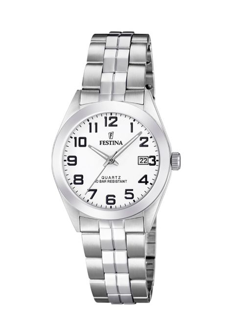 Reloj F20438/1 Festina Blanco Mujer Acero Clásico-0