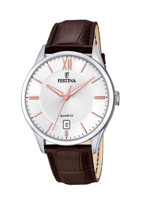 Reloj F20426/4 Festina Blanco Nácar Hombre Acero Clásico-0