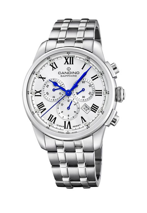 Reloj C4744/4 Candino Swiss Plateado Hombre Couple Classic-0