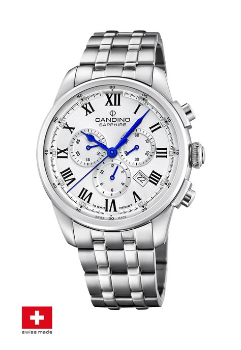 Reloj C4744/4 Candino Swiss Plateado Hombre Couple Classic-1