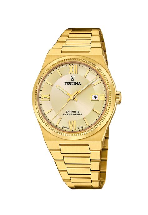 Reloj F20038/2 Festina Swiss Dorado Hombre My Swiss Time-0