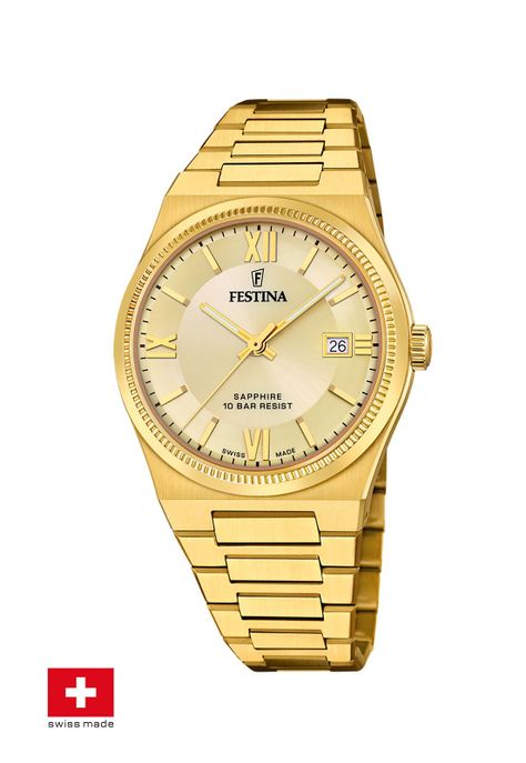Reloj F20038/2 Festina Swiss Dorado Hombre My Swiss Time-1