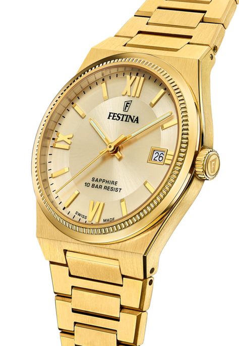 Reloj F20038/2 Festina Swiss Dorado Hombre My Swiss Time-2