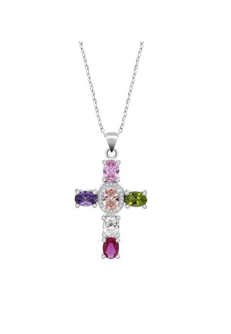 Collar LP3710-1/1 Lotus Silver Mujer Leros-0