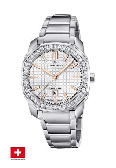 Reloj C4756/1 Candino Swiss Blanco Mujer Couple Sport-1
