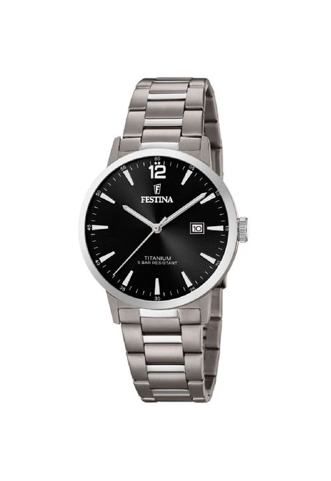Reloj F20435/3 Festina Negro Hombre Calendario Titanium-0