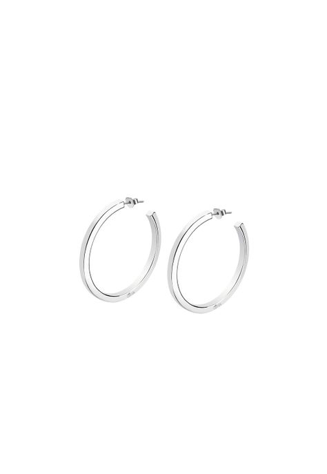 Aros LP1933-4/1 Lotus Silver Mujer Hoops-0