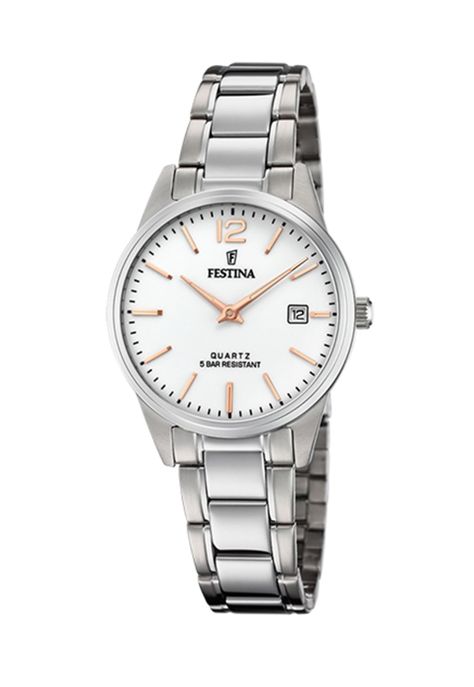 Reloj F20509/2 Festina Plateado Mujer Acero Clásico-0