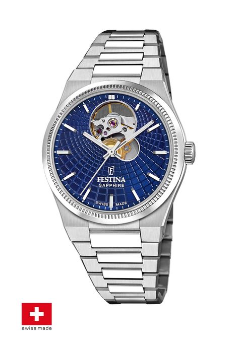 Reloj F20054/5 Festina Swiss Azul Mujer Automático-1