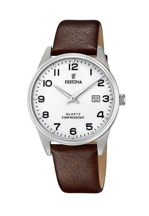 Reloj F20512/1 Festina Plateado Hombre Acero Clásico-0