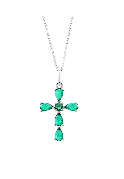 Collar LP3558-1/2 Lotus Silver Mujer Leros-0