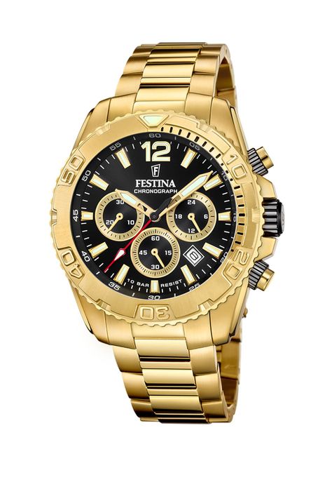 Reloj F20684/4 Festina Swiss Negro Hombre Timeless Chronograph-0