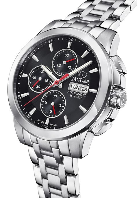 Reloj J978/4 Jaguar Negro Hombre Automatico-3