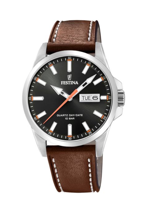 Reloj F20358/2 Festina Negro Hombre Acero Clásico-0