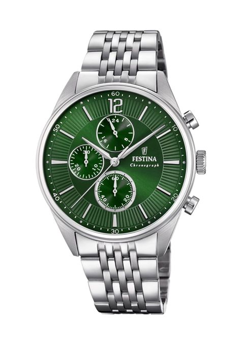 Reloj F20285/8 Festina Verde Hombre Timeless Chronograph-0