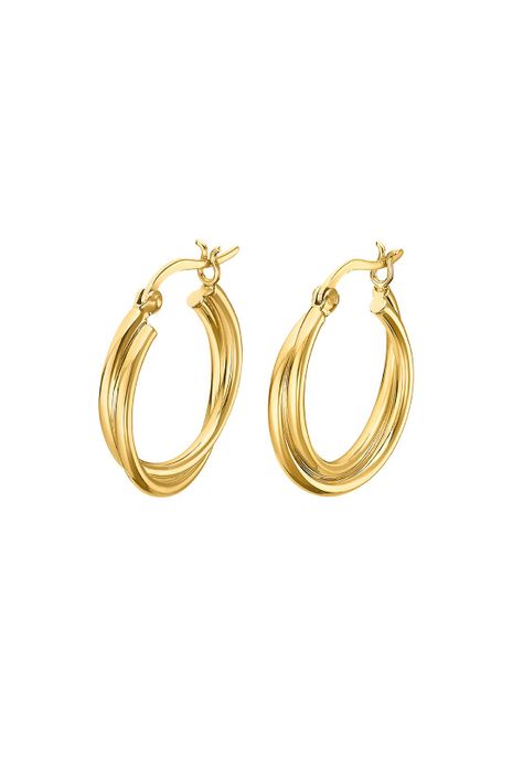 Aros LP3385-4/2 Lotus Silver Mujer Hoops-0