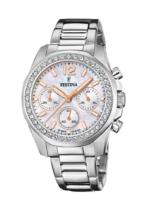 Reloj F20606/1 Festina Plateado Mujer Boyfriend Collection-0