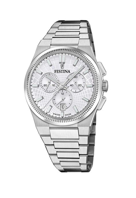 Reloj F20059/1 Festina Swiss Plata Hombre Rive Collection-0