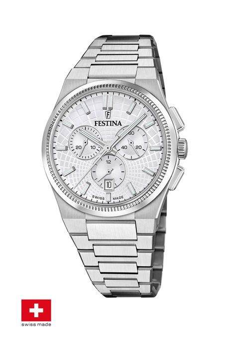 Reloj F20059/1 Festina Swiss Plata Hombre Rive Collection-1