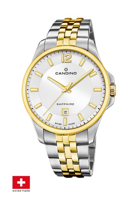 Reloj C4765/1 Candino Swiss Blanco Hombre Couples Classic-1