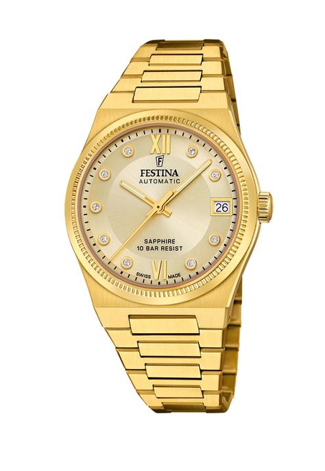 Reloj F20033/2 Festina Swiss Dorado Mujer My Swiss Time-0