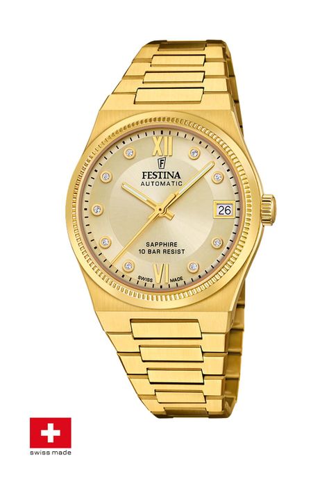 Reloj F20033/2 Festina Swiss Dorado Mujer My Swiss Time-1