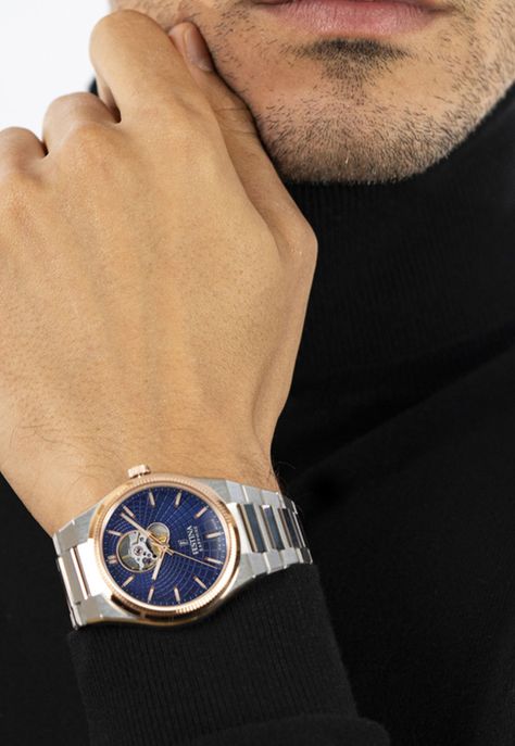 Reloj F20061/2 Festina Swiss Azul Hombre Automático-5